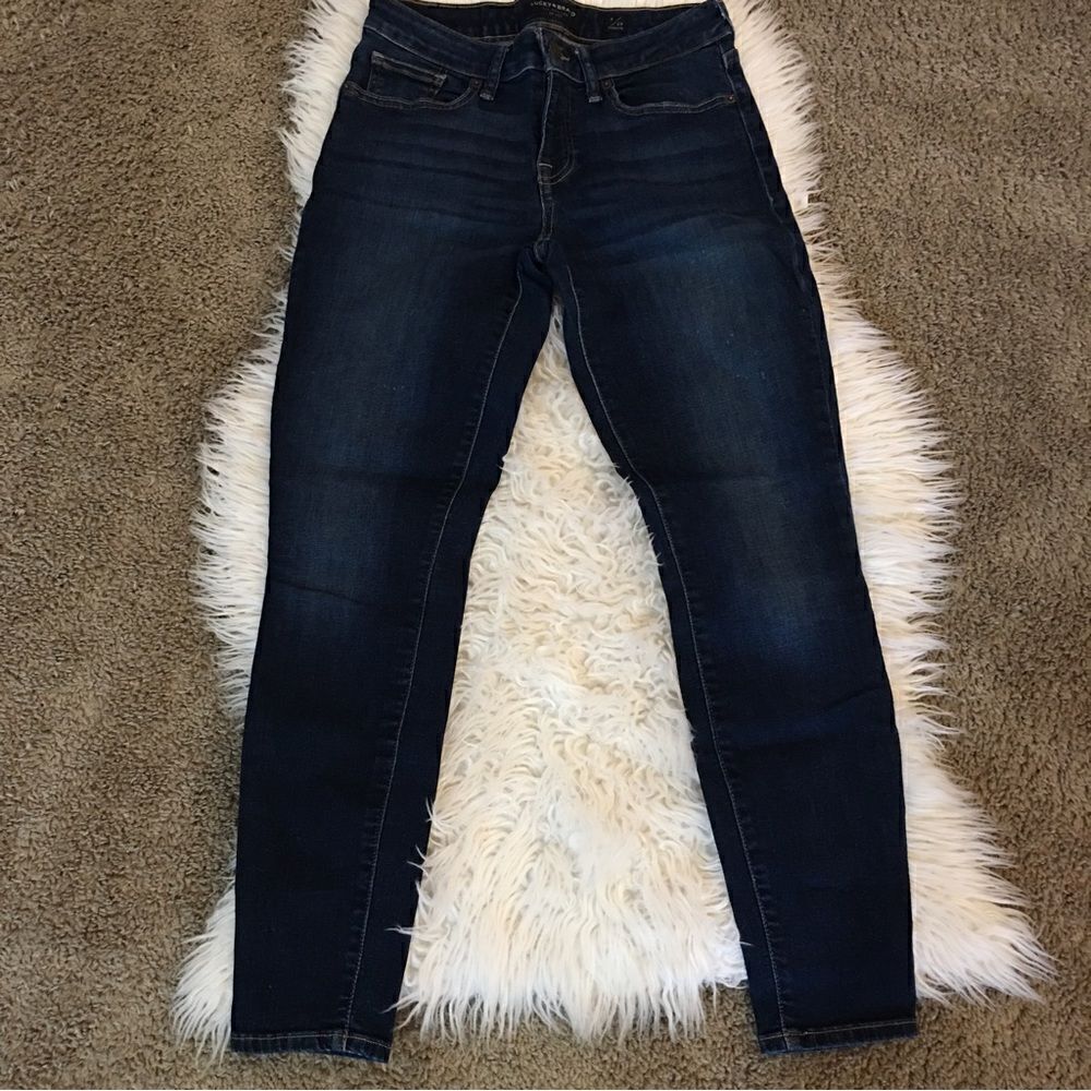 NEW w/o Tags LUCKY BRAND LOW RISE SKINNY! Dark wash - Picture 3 of 7